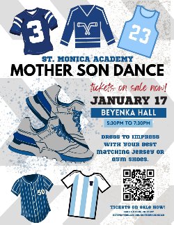 Mother Son Dance 1/17 530pm